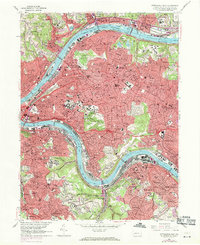 Download a high-resolution, GPS-compatible USGS topo map for Pittsburgh East, PA (1971 edition)