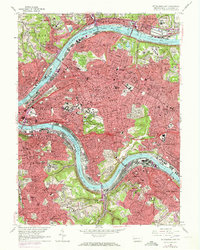 Download a high-resolution, GPS-compatible USGS topo map for Pittsburgh East, PA (1973 edition)