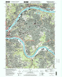 Download a high-resolution, GPS-compatible USGS topo map for Pittsburgh East, PA (2000 edition)
