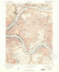 Download a high-resolution, GPS-compatible USGS topo map for Pittsburgh East, PA (1951 edition)