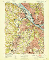 Download a high-resolution, GPS-compatible USGS topo map for Pittsburgh West, PA (1951 edition)