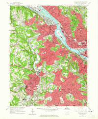 Download a high-resolution, GPS-compatible USGS topo map for Pittsburgh West, PA (1965 edition)