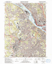 Download a high-resolution, GPS-compatible USGS topo map for Pittsburgh West, PA (1994 edition)