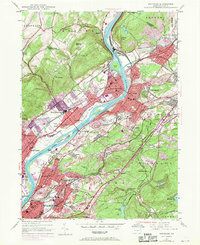 Download a high-resolution, GPS-compatible USGS topo map for Pittston, PA (1970 edition)