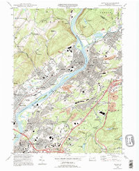 Download a high-resolution, GPS-compatible USGS topo map for Pittston, PA (1995 edition)