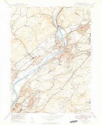 Download a high-resolution, GPS-compatible USGS topo map for Pittston, PA (1949 edition)