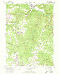 Download a high-resolution, GPS-compatible USGS topo map for Polk, PA (1973 edition)