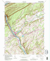 Download a high-resolution, GPS-compatible USGS topo map for Portland, PA (1995 edition)