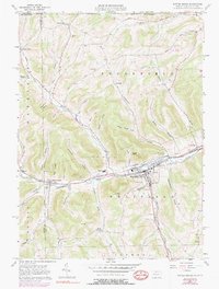 Download a high-resolution, GPS-compatible USGS topo map for Potter Brook, PA (1990 edition)