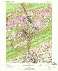 preview thumbnail of historical topo map of Pottsville, PA in 1944