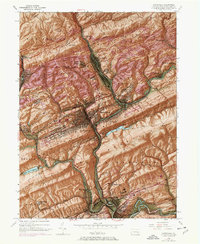Download a high-resolution, GPS-compatible USGS topo map for Pottsville, PA (1969 edition)
