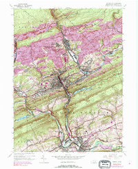 Download a high-resolution, GPS-compatible USGS topo map for Pottsville, PA (1990 edition)
