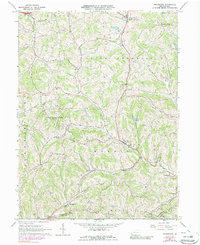 preview thumbnail of historical topo map of Washington County, PA in 1964