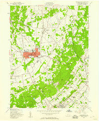 Download a high-resolution, GPS-compatible USGS topo map for Quakertown, PA (1958 edition)