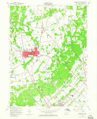 preview thumbnail of historical topo map of Quakertown, PA in 1957