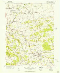 preview thumbnail of historical topo map of Quarryville, PA in 1955