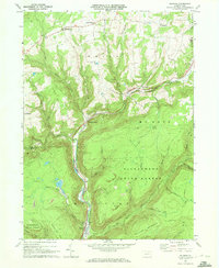 preview thumbnail of historical topo map of Lycoming County, PA in 1969
