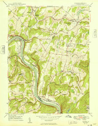 preview thumbnail of historical topo map of Lackawanna County, PA in 1949