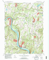 preview thumbnail of historical topo map of Lackawanna County, PA in 1994