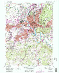 preview thumbnail of historical topo map of Reading, PA in 1956