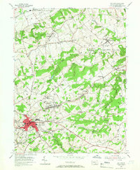Download a high-resolution, GPS-compatible USGS topo map for Red Lion, PA (1966 edition)