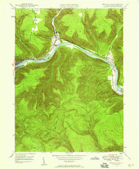 Download a high-resolution, GPS-compatible USGS topo map for Renovo East, PA (1958 edition)