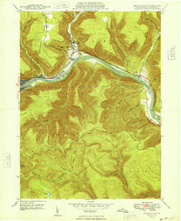 Download a high-resolution, GPS-compatible USGS topo map for Renovo East, PA (1948 edition)