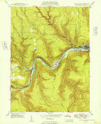 Download a high-resolution, GPS-compatible USGS topo map for Renovo West, PA (1949 edition)