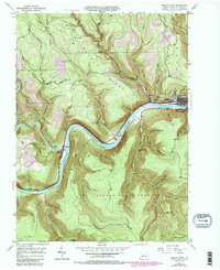 Download a high-resolution, GPS-compatible USGS topo map for Renovo West, PA (1987 edition)
