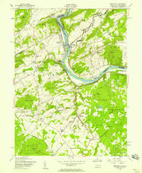 Download a high-resolution, GPS-compatible USGS topo map for Riegelsville, PA (1958 edition)