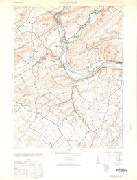 Download a high-resolution, GPS-compatible USGS topo map for Riegelsville, PA (1953 edition)