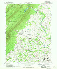 Download a high-resolution, GPS-compatible USGS topo map for Roxbury, PA (1968 edition)