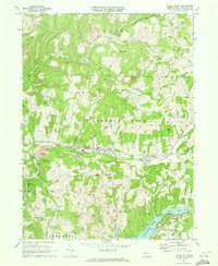 preview thumbnail of historical topo map of Rural Valley, PA in 1969