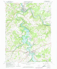 Download a high-resolution, GPS-compatible USGS topo map for Saltsburg, PA (1973 edition)