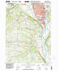 Download a high-resolution, GPS-compatible USGS topo map for Sayre, PA (1999 edition)