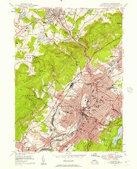 Download a high-resolution, GPS-compatible USGS topo map for Scranton, PA (1957 edition)