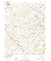Download a high-resolution, GPS-compatible USGS topo map for Seven Valleys, PA (1975 edition)