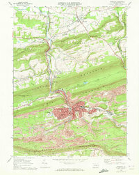 preview thumbnail of historical topo map of Shamokin, PA in 1969