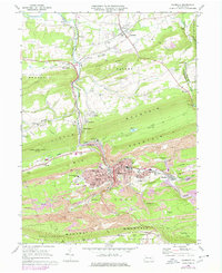preview thumbnail of historical topo map of Shamokin, PA in 1969