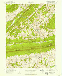 Download a high-resolution, GPS-compatible USGS topo map for Shermans Dale, PA (1958 edition)