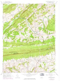 Download a high-resolution, GPS-compatible USGS topo map for Shermans Dale, PA (1975 edition)