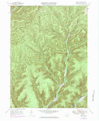 preview thumbnail of historical topo map of Potter County, PA in 1971