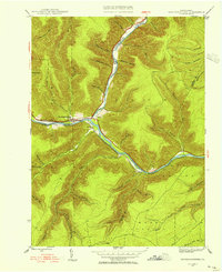 Download a high-resolution, GPS-compatible USGS topo map for Sinnemahoning, PA (1954 edition)