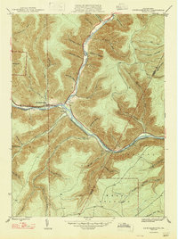 Download a high-resolution, GPS-compatible USGS topo map for Sinnemahoning, PA (1947 edition)