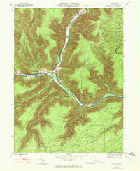 Download a high-resolution, GPS-compatible USGS topo map for Sinnemahoning, PA (1972 edition)