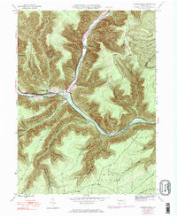 Download a high-resolution, GPS-compatible USGS topo map for Sinnemahoning, PA (1984 edition)