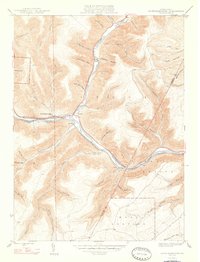 Download a high-resolution, GPS-compatible USGS topo map for Sinnemahoning, PA (1947 edition)