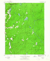 preview thumbnail of historical topo map of Monroe County, PA in 1943