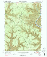 preview thumbnail of historical topo map of Lycoming County, PA in 1946