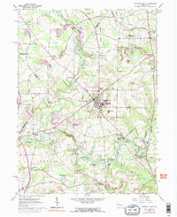 Download a high-resolution, GPS-compatible USGS topo map for Slippery Rock, PA (1990 edition)